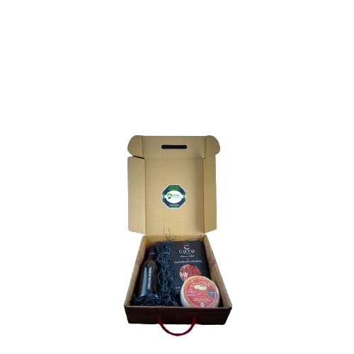 Cesta de Regalo para Empresas con Vino Habla del Silencio, Queso Torta Cremositos del Zújar, Paleta Ibérica de Bellota – Corazón Extremeño