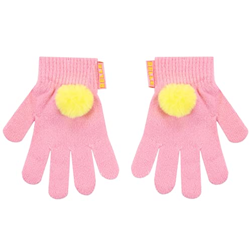 Disney Kids Winter Hat and Gloves Set Belle Pink One Size3