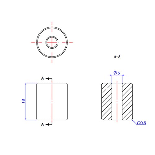 HUIOP Silicone Solid Spacer,4pcs Silicone Solid Spacer Hot Bed Leveling Silica Column 18mm High Temperature Resistant Compatible with Ender-3/Ender-5/CR-X/CR-10/CR-10S 3D Printer - Image 5