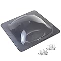 XMK RV Skylight Replacement,18" x 18" Skylight Outer Dome Fits All Standard 14" x 14" Opening,Outside Camper RV Skylight Cover for Trailer Fifth Wheel Motorhome Shower/Roof,Impact Resistant,Smoke Gray