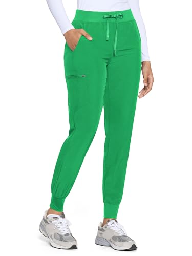 Image of COZYFIT Womens Scrub Pants - Soft Stretch Yoga Style with 5 Pockets, Slim Fit Jogger Scrubs Pants for Women