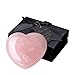 MAIBAOTA 60 mm Rose Quartz Crystals Heart Stone Valentines Anniversary Day Gifts for Her Women Crystal Gifts for Women Natural Reiki Gemstone Polished Heart Shaped Rocks Meditation