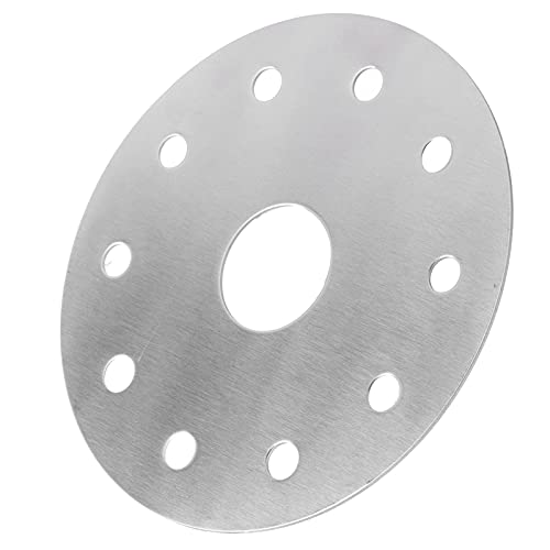 Heat Conducting Plate, Reusable Sturdy Construction Heat Diffuser Stainless Steel for Gas Stove for Magnetic Cookware for Glass Cooktop(12.3CM in diameter)
