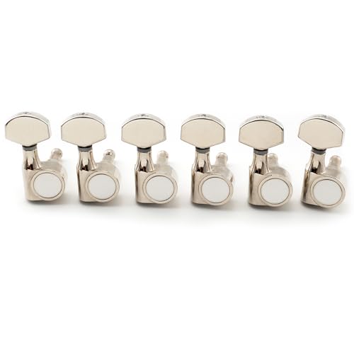 Mécaniques Guitare Musiclily Pro 6 en Ligne 1-Pin pour Strat SQ Chrome