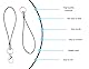 Lhbwhiz 100 Stück Handyanhänger,Abnehmbare Handy Lanyard Strap,Split Ring Charm Cord,Schlaufen Einfache Phone Schlüsselanhänger,handyschlaufe Mit Karabiner,Für USB Drive Diy Seil Zum Aufhänge(Schwarz)
