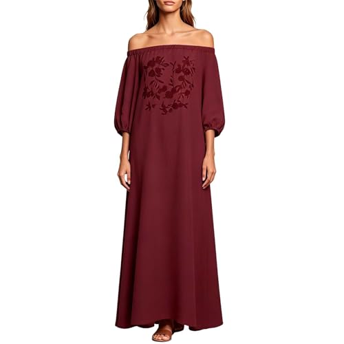 Robe légère à imprimé floral et coupe épaules dénudées