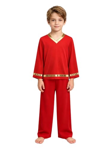 Costume jungen pour les prières tenue de danse pour adolescent en coton