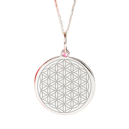 Collier Fleur de Vie argent 925 pendentif géométrie sacrée LKBEADS
