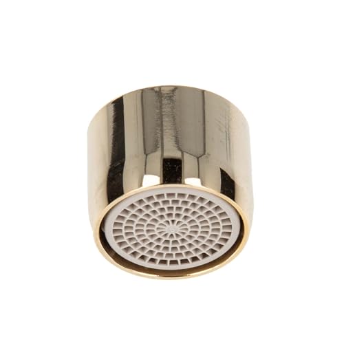 tecuro Mischdüse Strahlregler Luftsprudler Perlator M22x1 IG, vergoldet