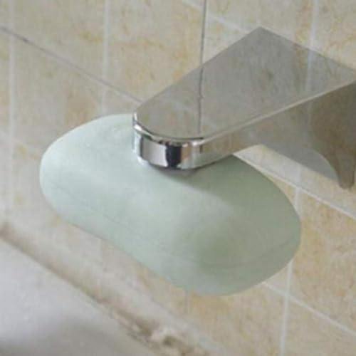 Silver Home - Jabonera magnética para baño