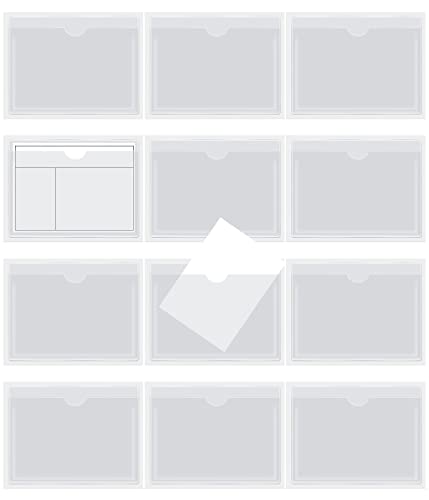 12 Porte-éTiquettes Autocollants, Pochettes Autocollantes Pour Cartes De Visite, Sacs En Plastique Transparent, Pochettes Autocollantes Pour ProtéGer Vos Cartes Ou Photos (6 * 10cm) Cover