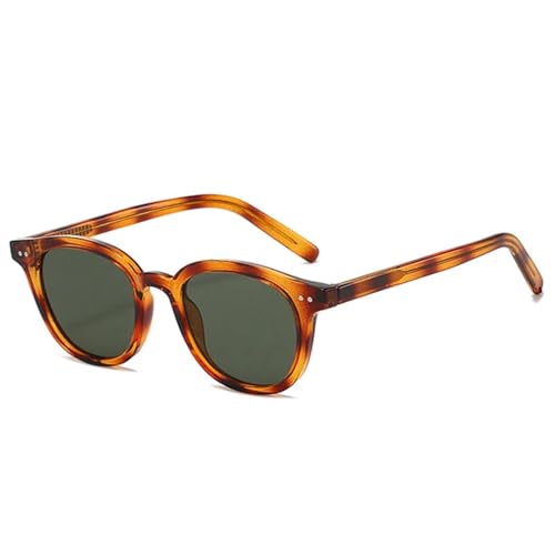 Lunettes de soleil ovales contre l'éblouissement style rétro UV400 mixte
