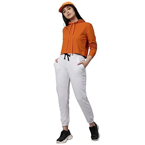 Image of HIGH Star Women's Fleece Solid Hooded Neck Sweatshirt