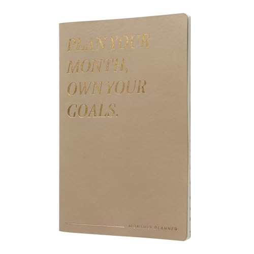 Kokonote Planificador mensual Chai - Agenda Sin Fecha : Planner semanal Perpetuo | Monthly Planner 24 meses, 40 hojas de Alto gramaje (25 x 17 cm) : Tapa blanda