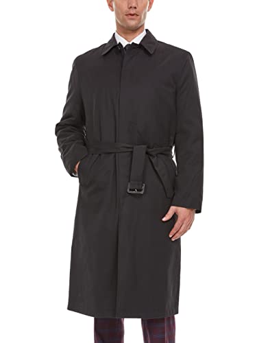 Adam Baker Men's Single Breasted Breasted Full Length Trench Coat All Year Round Raincoat2