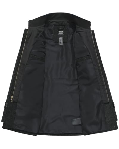 Image of Wantdo Men's Wool Blend Jacket Stand Collar Windproof Pea Coat