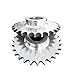 08B Sprocket Wheel 10-25 Teeth Chain Gear Industrial 304 Stainless 1Pcs(18 Teeth (Bore 14mm))