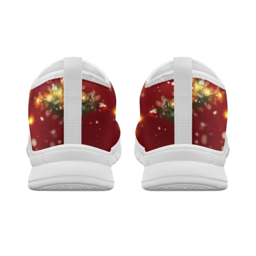 Image of Floral Sneakers for Women Colorful Art Shoes for Women Slip On Casual Work Shoes