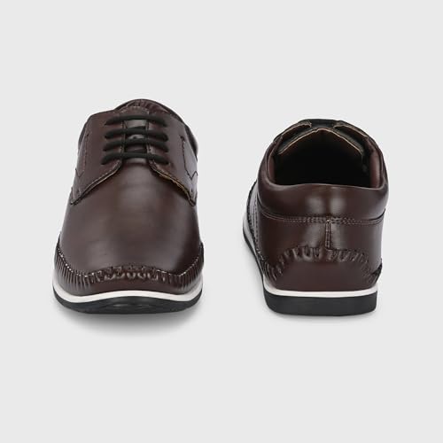 Image of Centrino Men's Casual Shoes |Stylish Lace-Up Design | Soft Cushioned Insole for Comfort | Lightweight & Breathable |Oxfords Walking, Office Comfortable Shoe |Classy Sneakers with Extra Comfort (7631)