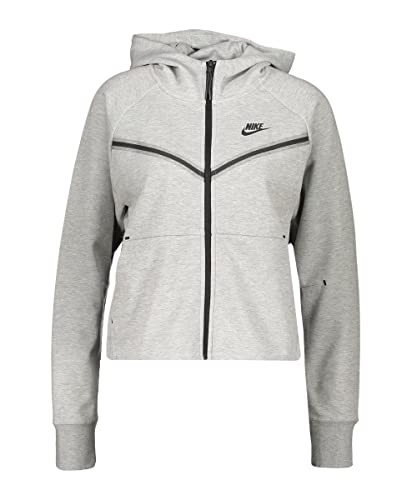 Nike Damen W Nsw Tch Flc Wr Essntl Fz Hdy Kurzer Pullover, Dk Grey...