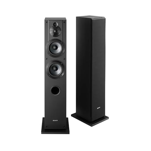 Sony SSCS3 3-Way Floor-Standing Speaker (Single) - Black