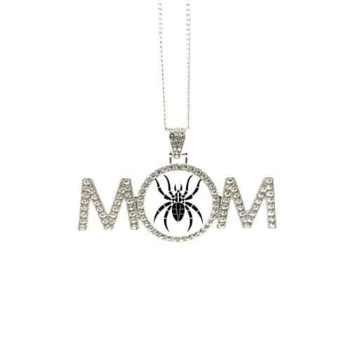 Collier araignée illustration noire idéal pour sublimer le quotidien d'une maman
