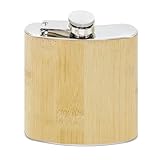 Medida:11.00 X 9.00 X 2.00 Petaca Licorera de bambú - Petacas para Hombres Detalles Bodas