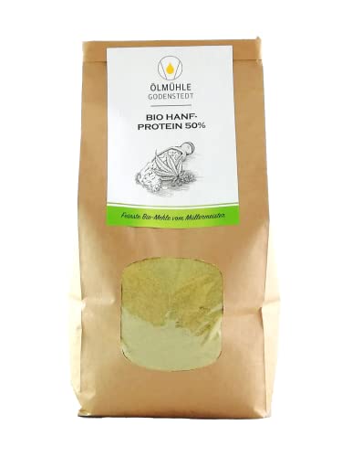 Bio Hanfprotein Pulver 50% Eiweiß 1000g Sparpaket aus Bio Hanfsaat Cover