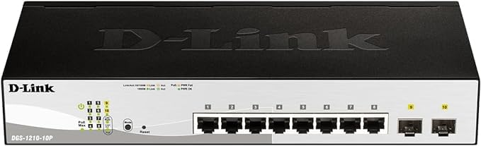 Amazon.com: D-Link 10-Port Gigabit Smart Managed PoE+ Switch | 8 