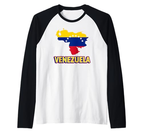 Venezuela Pride Bandiera Venezuelana Caracas Venezuela Latino Maglia con Maniche Raglan