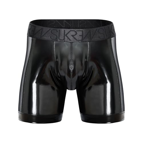 Boxeur Homme SUKREW Fetish Wet Look Sprint Noir
