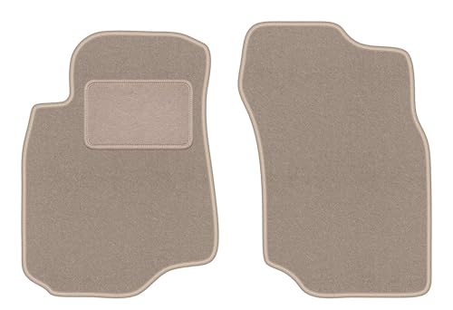 Alfombrillas de terciopelo beige para Mitsubishi Lancer VII que solucionan el desgaste del suelo