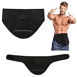 Ostomy Belt for Ostomy Bag Cover, Inner Pocket to Accommodate Ostomy Pouch for Sport or Daily Life, Black Colostomy Belt for Men & Women (L)