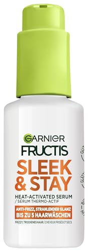 Garnier Fructis Sleek & Stay Heat-Activated Serum mit Alpha-Silanen für trockenes und zu Frizz neigendes Haar 50 ml