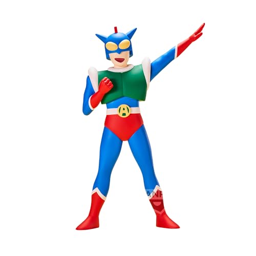 Banpresto Figura de Acción Action Kamen - Crayon Shinchan Sofvimates 16cm BP88735P Multicolor. Estatua de Vinilo Suave, Coleccionable y Detallada, Ideal para Fans del Anime.