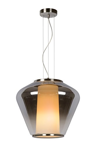 Preisvergleich Produktbild Lucide STIAN - Pendelleuchten - Ø 38 cm - 1xE27 - Rauchfarbe Grau