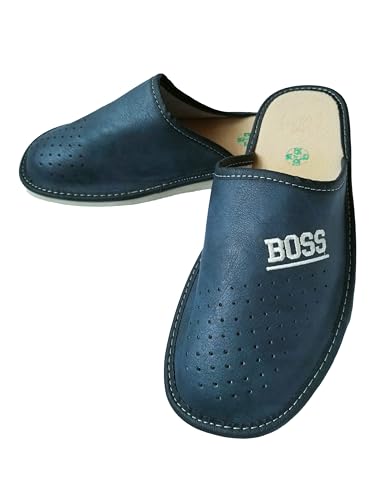 Chaussons pour homme cuir fermés parfaits pour un cadeau de détente