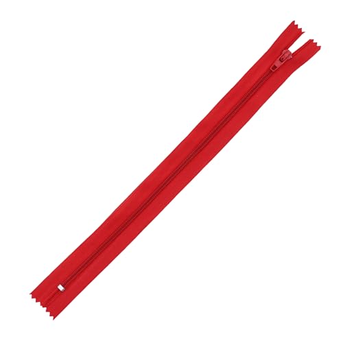 Image of Mandala Crafts 40 PCs Red Closed-End 32 Inches Nylon Zippers for Sewing