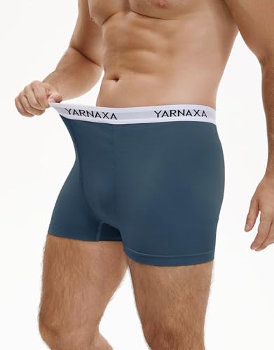 Men's Boxer Briefs Breathable Seamless High Elastic Underpants Stretch Waistband Moisture-Wicking Underwear 3 Pack4