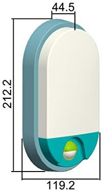 HUBER Lampa ścienna LED z czujnikiem ruchu 140° 10 W, 800 lm I IP54 lampa zewnętrzna LED z czujnikiem ruchu I kinkiet wewnętrzny, antracyt