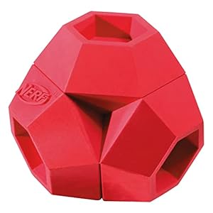 Nerf dog 275in reactor hex ball red  urban country home decor