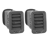 2X Right Passenger Side Central Dashboard A/C Heater Air Vents Conditioning Outlet Compatible For Silverado Sierra 2000-2006 15176085(2x Dark Gray)