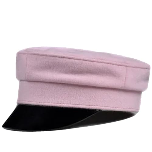 Femmes Cuir verni Laine Tissu Marine Chapeau Femme Cachemire Fittd Flat Caps pnnrk 2 54 55 CM