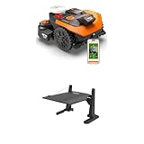 Worx Landroid Vision Cloud WR312E 2WD Robot Tagliaerba con Garage, Senza Filo Perimetrale per 1200 m², (Evitamento Ostacoli AI, Navigazione VSLAM + RTK Cloud, Mappatura Automatica, Controllo App)