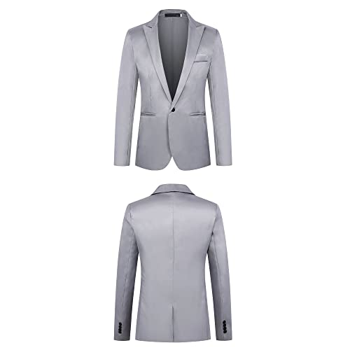 Letuwj Men's Coat Casual Suit Solid Color Suit3