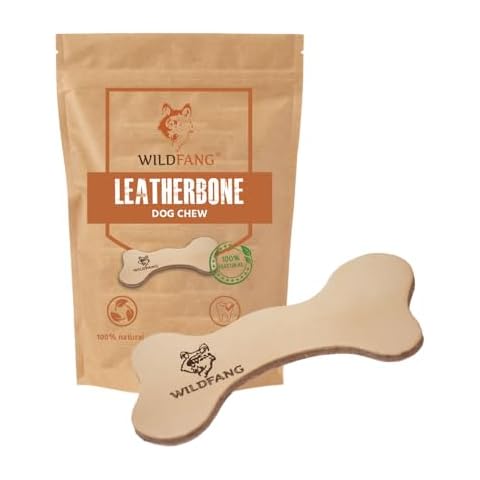 Wildfang Leather Bones for Dogs - Long Lasting Dog Chew Stick, Leather Chew Toys for Dogs, Leather Dog Toys, Leather Dog Chews, Leather Dog Bones, Leather Dog Toys for Aggressive chewers, S Cover