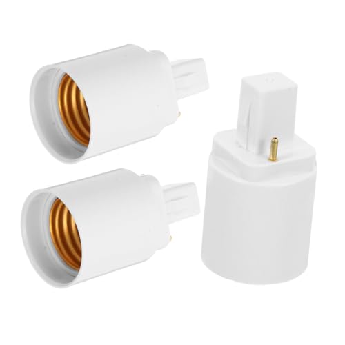 Toddmomy 3 pièces Adaptateur Douille LED Gd vers Broches Convertisseur Douille Ampoule Compatible LED pour Maison Bureau Commerce Installation Facile Lot