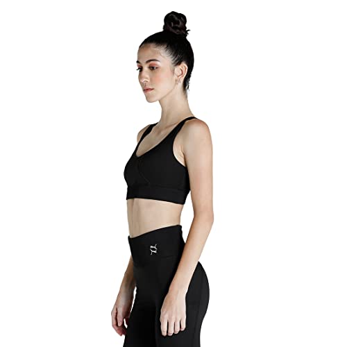 Image of Puma Polyester Women Exhale Mesh Curve Sports Bra