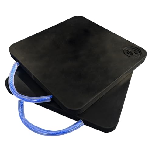 Coppia di Piastre 30x30x4 cm per Piedi Stabilizzatori gru, Pedane per Gru/due unità/Pedane per Gru 300x300x40 mm, Basi D'appoggio per Gru Idrauliche, Piattaforme Aeree
