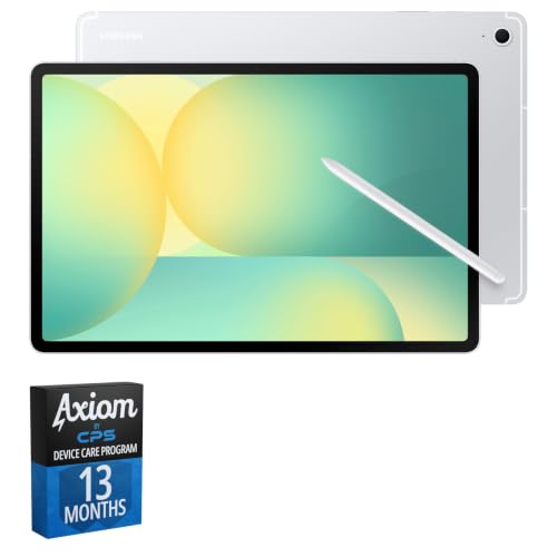 Image of Samsung Galaxy Tab S10 FE+ 13.1 inch Tablet, 256GB Silver + 13-Month Axiom Care